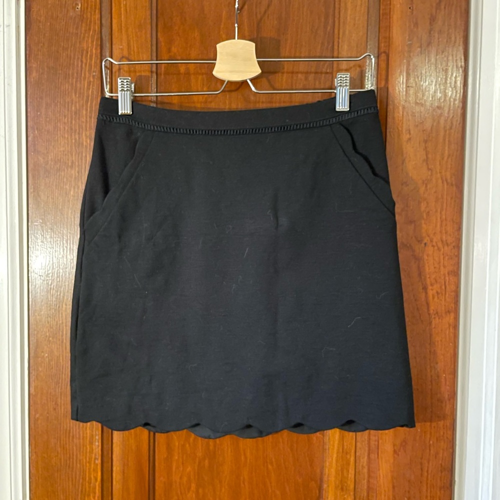 Skies are Blue Scalloped Skirt